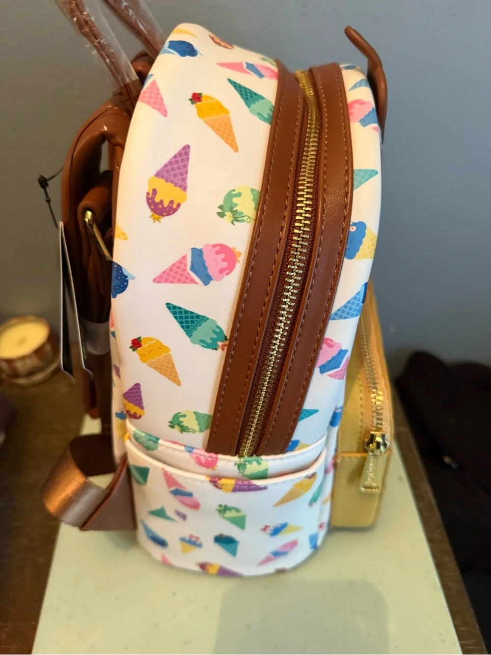 Loungefly princess Ice Cream Waffle Mini Backpack